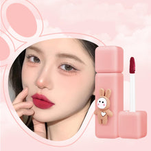 Matte Velvet Mousse Liquid Lipstick 4 Colors Lovely Doll Package Lip Gloss Soft Lightweight Smooth Lipstick for Women and Girls