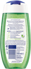 Nivea Lemongrass & Oil shower gel (250 ml), refreshing shower gel with nourishing oil pearls, pampering shower with revitalising lemongrass fragrance