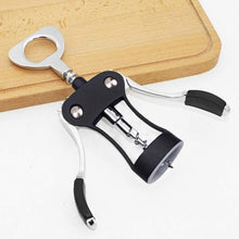 Foho Corkscrew Wine Bottle Opener with Bottle Stopper, Waiters Multifunctional Metal Wing Corkscrew for Wine Beer Cap Bottles Opener Remover