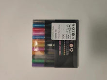 Maqhpu Glitter Pens Colouring Pens, Valentines Gifts for Kids, Teenage Girls Gifts, 12 Colours Double Line Outline Marker Pens for Scrapbook, Arts and Crafts for Kids, Gifts for 4-12 Year Old Girls