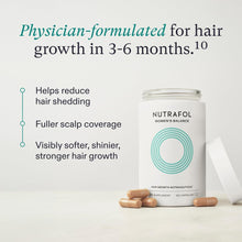 Nutrafol Women's Balance Hair Growth Supplements, Ages 45 and Up, Clinically Proven Hair Supplement for Visibly Thicker Hair and Scalp Coverage, Dermatologist Recommended - 1 Month Supply, 1 Refill