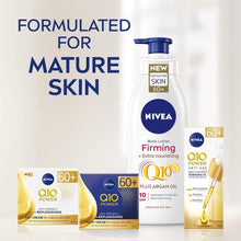 NIVEA Firming Body Lotion Q10 + Argan Oil (400 ml), Nourishing Firming Cream with Q10 and Argan Oil, NIVEA Moisturising Cream for Firm Skin