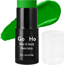 Go Ho Cream-Blendable Green Face Paint Stick (1.06 Oz),Green Full Body Paint Makeup Stick for Adults Children Halloween Cosplay SFX Makeup,Waterproof