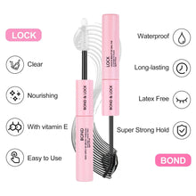 Lash Bond and Seal, Cluster Eyelash Glue for Individual Cluster DIY Eyelash Extensions, Super Strong Hold Cluster Lash Adhesive, Waterproof, Latex Free, Mascara Wand Glue (Lash Bond and Seal)