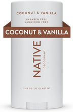 Native Deodorant - Natural Deodorant Made without Aluminum & Parabens - Coconut & Vanilla
