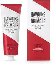 Hawkins & Brimble Mens Facial Scrub 125 ml - Walnut & Almond Pre Skin Face Exfoliator For Men  Pre Shave Lotion