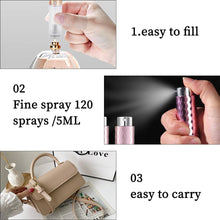 JOCXZI 8 ml Perfume Atomiser Aluminium Perfume Atomiser Refillable Empty Travel Perfume Atomiser for Men and Women Travel Atomiser Bottle for Travel