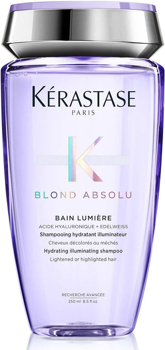 Krastase Blond Absolu, Hydrating Illuminating Shampoo, For Lightened, Highlighted and Grey Hair, W