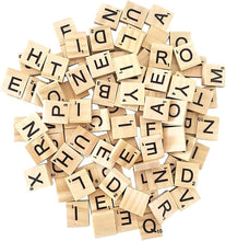 ASPIRE UK  200 WOOD SCRABBLE TILES WOODEN BLACK LETTERS BOARD CRAFTS, BOARD GAMES, DIY PROJECTS, ART, WALL DECORE & SCRAP BOOKING - IDEAL FOR KIDS,ADULTS & CREATING CRAFTS