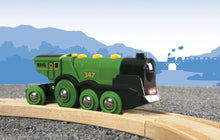 BRIO World Big Green Locomotive Battery Powered Toy Train for Kids Age 3 Years Up - Railway Set Accessories & Add Ons