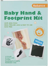Nabance Baby Footprint Kit & Handprint Kit, 4 Inkless Ink Pads, 2 Photo Frames, 8 Imprint Cards, Safe for Baby Hands and Feet, Family Keepsake Gifts for New Parents, Baby Shower Gifts 0-6 months