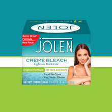 Jolen Crme Bleach Lightens Dark Hair. Original Formula for Face and Body Hair. 125ml