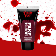 Fake Blood Gel 50ml by Fright Fest Red Fake Blood  SFX makeup looks great with face blood, liquid latex