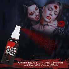 Fake Blood Set, 60ml Fake Blood Spray and 60ml Dripping Blood and 40ml Coagulated Gel Blood, Halloween Washable Fake Blood Makeup for Clothes, Zombie, Vampire Cosplay & Dress Up (Spray)