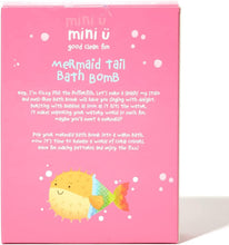 Mini U Mermaid Bath Bomb - (Single) - Bathtime Gift Box Idea for Girls & Boys - Vegan, Non-Toxic - Gentle on Skin, Mess-Free & Stress Free - Ideal Christmas Kids Stocking Filler Gift