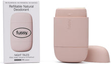 Fussy - Natural Refillable Deodorant - Aluminium Free - 24 hour protection - Floral Scent and Blush Pink Case - Ylang Ylang, Patchouli & Cedarwood - Vegan & Cruelty Free - 100% Natural & Effective