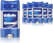 Gillette Antiperspirant Deodorant Gel For Men, 420 ml (70 ml x 6), 48-Hour Invisible Sweat and Odour Protection, Artic Ice