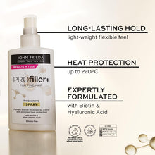 John Frieda PROfiller+ Thickening Spray with Heat Protection for Thin, Fine Hair, 150ml