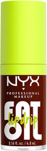 NYX Professional Makeup Lip Gloss, High Shine, Non-Sticky FInish, 12 Hours Hydrating, Fat Applicator, With Squalane, Raspberry and Cloudberry Oils, Fat Oil Lip Drip, Shade: Status Update