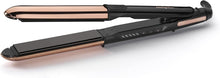 BaByliss Straight and Curl Brilliance Hair Straightener and Curler, curved metal design, Up to 235C True-Titanium plates