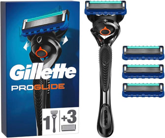 Gillette ProGlide Men's Wet Razor, Razor + 4 Razor Blades with 5-Way Blade, Gift for Men