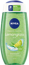 Nivea Lemongrass & Oil shower gel (250 ml), refreshing shower gel with nourishing oil pearls, pampering shower with revitalising lemongrass fragrance