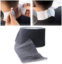 2PCS Paper Barber Neck Strips Disposable Black Styling Strips for Haircut Salon Accessories