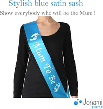 Boy Baby Shower Set and Mum to Be Party Decorations, Mummy to Be Blue Satin Sash, Baby Boy Photo Booth Props, It's a Boy Confetti Mix. Accessories Baby Shower Supplies