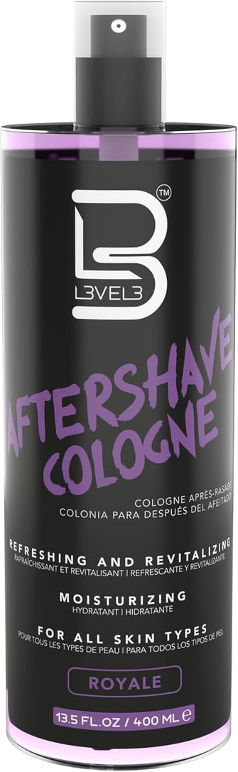 L3 Level 3 After Shave Spray Cologne - Softens Skin - Refreshes and Relieves Face and Skin - Moisturizing Formula Level Three After Shaving (Royale)