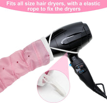 Hair Dryer Bonnet Attachment, Adjustable Bonnet Hood Hair Dryer Hat for Hand Held Hair Dryer, Hooded Hair Dryer Cap with Stretchable Grip and Extended Hose Length for Hair Care (Pink)