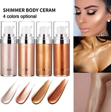 Mysense Body Contour Highlighter Makeup Set,Face Body Glow Illuminator,Waterproof Smooth Liquid Spray Bronzer Luminizer Shimmer Foundation Make Up (3 Bronze Gold)