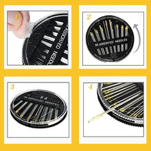 30 Pcs Hand Sewing Needles, Handle Sewing Needle Set, Assorted Sizes Embroidery Mending Craft Sew Case