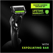 Gillette Labs Men's Razor + 8 Razor Blade Refills with Exfoliating Bar, Includes Premium Magnetic Stand & Travel Case