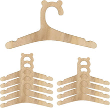20 PCS Baby Hangers, Wooden Hangers, Baby Clothes Hangers, Baby Hangers for Clothes, Space Saving Wooden Hangers,Fun Doll Hangers for Jackets,Dresses, Blouses,Blouses and Pants