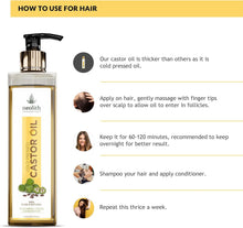 Neolith 100% Organic, Virgin Grade Cold Pressed Castor Oil, Non GMO, Hexan free- For Hair care, Skin care for Dry skin, Eyelashes, Eyebrows, Beard oil, Massage oil, Lash Growth 250 ml