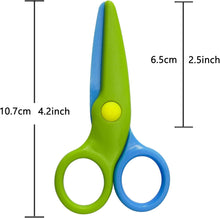 CCR Children Safety Scissors Set Preschool Toddler Scissors Kids Scissors for Arts & Crafts, Art Craft Child-Safe Scissors,Pack of 2