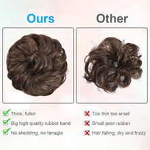 AOMIG Messy Bun Hair Piece, Updo Hair Bun Extensions, Curly Wavy Extensions Hairpieces, Bun Hair Scrunchies, Fake Hair Accessories for Women Girls