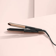 BaByliss Straight and Curl Brilliance Hair Straightener and Curler, curved metal design, Up to 235C True-Titanium plates