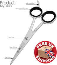 Haryali London Hairdressing Beginner 5.5" Scissor Stainless Steel Home Use Hair Cutting Shears for Men and Women