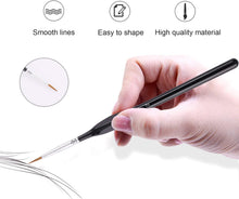 6 Piece Fine Detail Brush Set, Perfect Detail Brush, Miniature Brush, Drawing Brush Set, for Nail Art, Acrylic, Watercolour, Oil Painting, Model Making and Line Painting