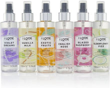 I Love Exotic Fruits Scented Body Mist, Formulated With Natural Fruit Extracts Which Offer a Burst of Fragrance, FastDrying Refreshment Throughout the Day, VeganFriendly 150ml