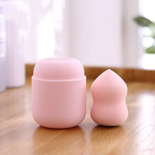 Makeup Sponge Holder Silicone Beauty Sponge Blender Travel Case Makeup Sponge Carrying Case Cosmetic Sponge Holder(Pink)