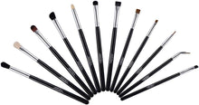 Eye Makeup Brush Set by Impora London. Includes - Eyeshadow Brushes, Blending Brush, Crease Brush, Eyeliner Brush & more [12 Brushes].