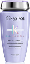 Krastase Blond Absolu, Anti-Brass Purple Shampoo, Toning, For Cool Blondes & Grey Hair, With Hyalu