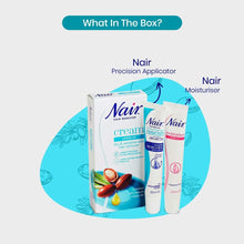 Nair Upper Lip Kit - Ultra Precision Sensitive Facial Hair Remover - For Dry & Sensitive Skin - with Natural Argan Oil  20ml Tube + 20ml Moisturiser