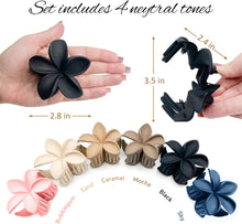 6 PCS Flower Hair Claw Clips Nonslip Matte Hair Clips for Women Thick Hair to Thin Hair Styling Accessories Cute Claw Clips Hair Clip