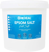 Hexeal Epsom Salt  5kg Bucket  Food Grade (FCC)  Magnesium Sulphate  Bathing Epsom Salt Muscle Soak  Perfect for Calming and Recovering Your Muscles