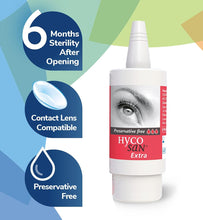 Hycosan Extra - Preservative Free Eye Drops - Sodium Hyaluronate 0.2% - for Treatment of Dry Eyes -7.5ml