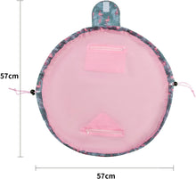 Lazy Drawstring Makeup Bags, Large Capacity Waterproof Travel Portable Cosmetic Bag Pouch Makeup Pouch Storage Organiser for Women Girl (Flamingo)