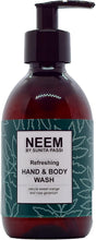 NEEM Sunita Passi - Ayurvedic Neem Hand & Body Wash, 250ml - Nourishing Neem Shower Gel - Sweet Orange & Rose Geranium Essential Oils - Soap Free Cleansing - Vegan & Natural